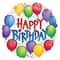 17&#x22; Colorful Fun Happy Birthday Mylar Balloon